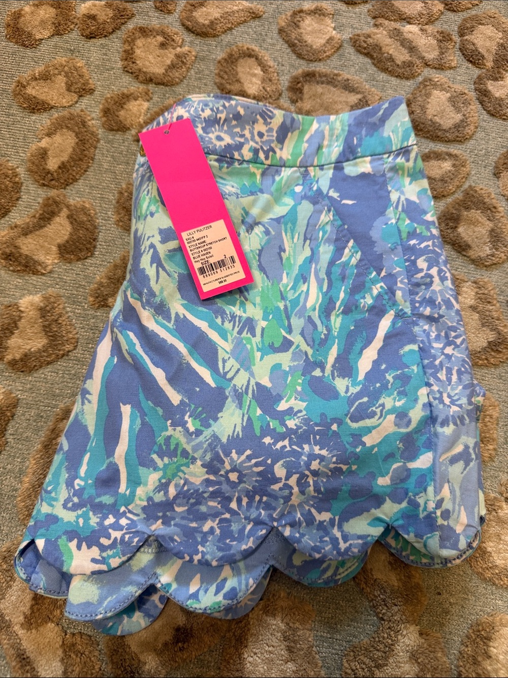 NWT Lilly Pulitzer Buttercup Scalloped Hem Shorts | Size 2 💙🩵